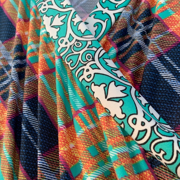 Emerald Wrap Summer Dress Plus Size - Picture 5 of 5